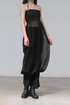 Marc le bihan gown tube top dress 21940-E21 BLACK